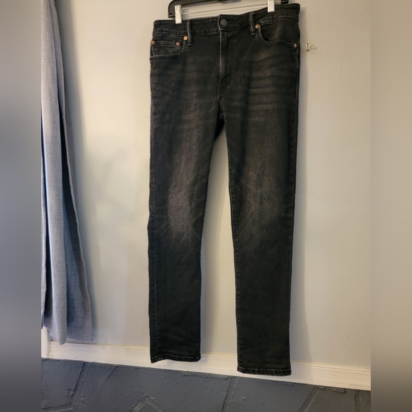 American Eagle Outfitters Men's Dark Gray Slim Jeans - Picture 1 of 9